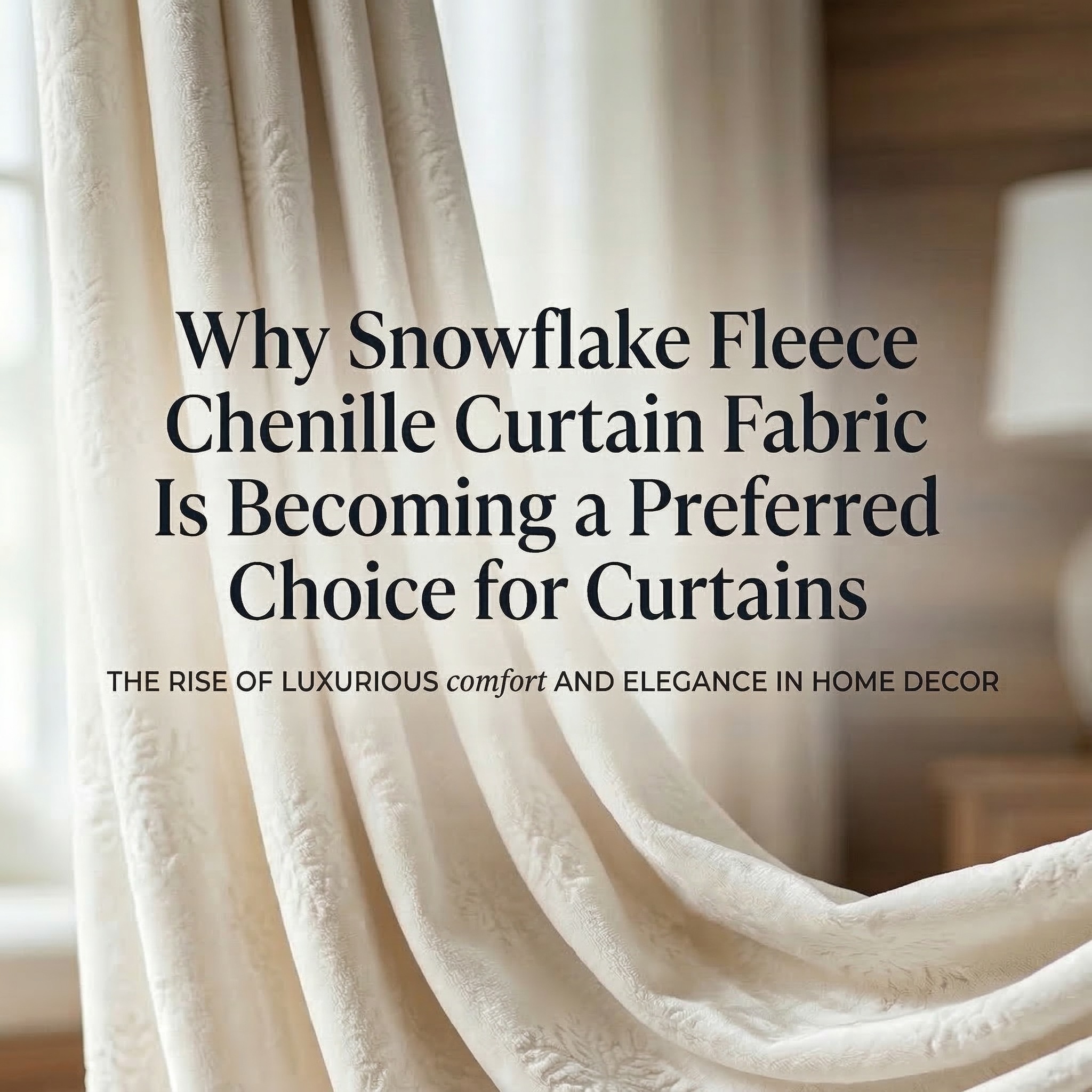 किन स्नोफ्लेक फ्लीस सेनिल पर्दा कपडा पर्दाहरूको लागि रुचाइएको छनोट बनिरहेको छ