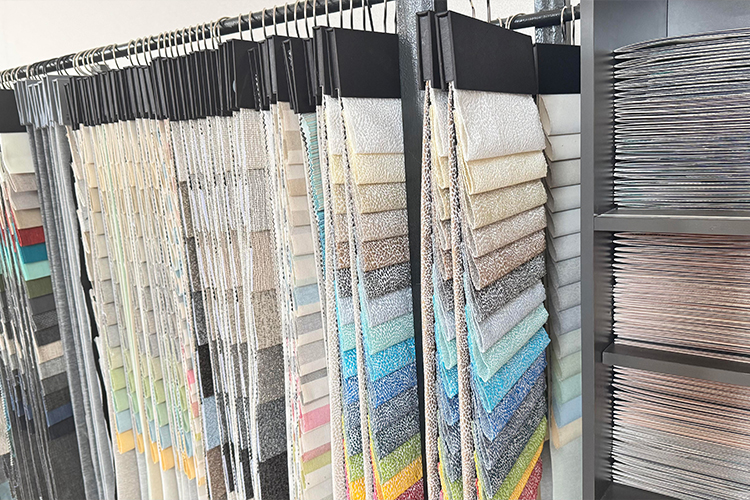 Industrial fabric dyeing machine in operation