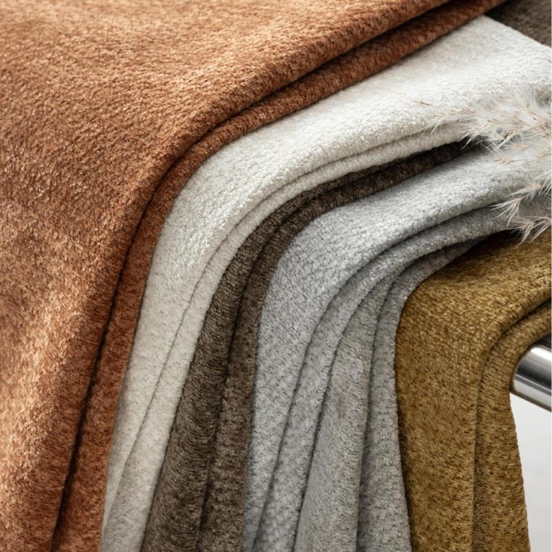 स्नोफ्लेक फ्लीस सेनिल पर्दा कपडा